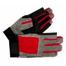Roadie Handschuhe für Techniker-Mechaniker - rot-grau - S