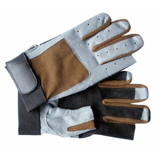 Roadie Technicians / Mechanics Gloves - brown-grey - M