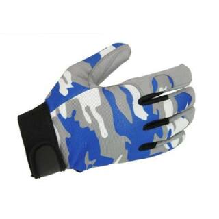 Roadie Handschuhe für Techniker-Mechaniker - tarn-blau-grau - M