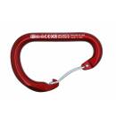Kong Alukarabiner Paddle Wire Bent Gate - rot