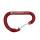 Kong Alukarabiner Paddle Wire Bent Gate - rot
