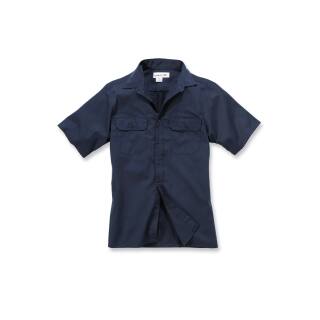 Carhartt Twill Short Sleeve Work Shirt - navy - S