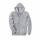 Carhartt Midweight Hooded Zip Front Sweatshirt - heather grey - S