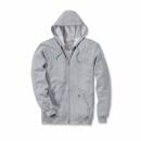 Carhartt Midweight Hooded Zip Front Sweatshirt - heather grey - L
