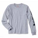 Carhartt Logo Long Sleeve T-Shirt - heather grey - L
