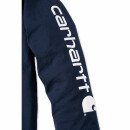 Carhartt Logo Long Sleeve T-Shirt - navy - XL