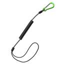 Aliens Spiral Cable 6 mm - Mini Carabiner and Loop - green