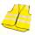 Roadie Warnweste mit Reflektorstreifen & Reissverschluss - gelb