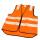 Roadie Warnweste mit Reflektorstreifen & Reissverschluss - orange