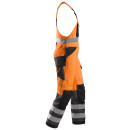Snickers High-Vis One-piece Holster Pocket Trousers Class 2 - HVorange-muted black - 44| W30/L32