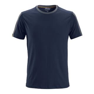 Snickers AllroundWork T-Shirt - navy-steel grey - XL