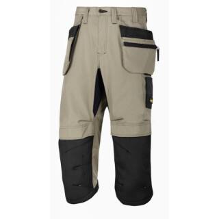 Snickers LiteWork 37.5 Work-Pirate-Trousers with Holster Pockets - khaki-black - 100| W36/L30