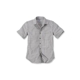 Carhartt Slim Fit Plaid Short Sleeve Shirt - sand - M