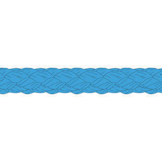 Liros Polypropylene Braid - 1 mm Working Rope - 500m - blue
