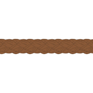 Liros Polypropylene Braid - 1 mm Working Rope - 500m - brown
