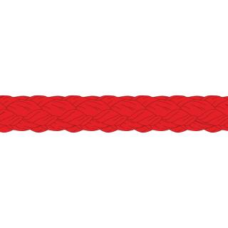 Liros Polypropylene Braid - 1 mm Working Rope - yard goods - red