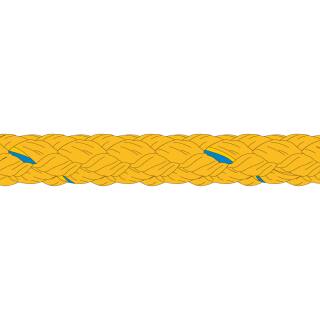 Liros Polypropylene Braid - 10 mm Working Rope - yard goods - yellow