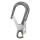 Petzl MGO Open 60 Hook Clamp - One-Handed Aluminum Carabiner gated connection point - grey