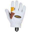 Beal Rappel Leather gloves with reinforced palms - white-orange - S
