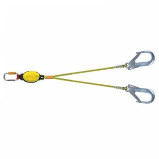 BEAL Dynapro-Air V Hook - Double Lanyard with Absorber and Carabiner