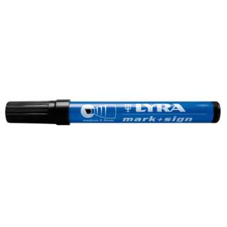 Lyra Mark+Sign Medium Permanent Markier-Stift - schwarz 10 Stck