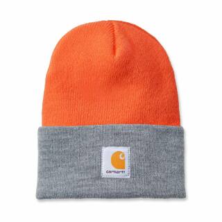 Carhartt Watch Hat - bright orange-heather grey
