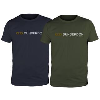 Dunderdon T4 T-Shirt mit Logo 2-Pack - Marine/Oliv - XXXL