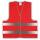 Roadie Warnweste mit Reflektorstreifen & Klettverschluss - rot - M/L