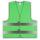 Roadie safety vest with reflective stripes & velcro green M/L