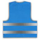 Roadie safety vest with reflective stripes & velcro blue XL/XXL