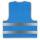 Roadie Warnweste mit Reflektorstreifen & Klettverschluss - blau - XL/XXL