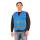 Roadie safety vest with reflective stripes & velcro blue XL/XXL