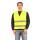 Roadie safety vest with reflective stripes & velcro yellow XL/XXL