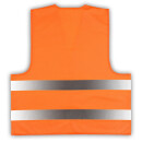 Roadie safety vest with reflective stripes & velcro orange XL/XXL