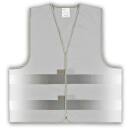 Roadie safety vest with reflective stripes & velcro grey M/L