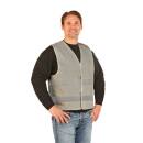 Roadie safety vest with reflective stripes & velcro grey M/L