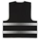 Roadie safety vest with reflective stripes & velcro black XL/XXL