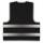 Roadie safety vest with reflective stripes & velcro black 3XL/4XL
