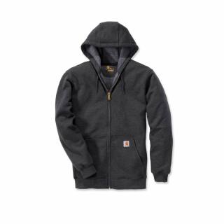 Carhartt Midweight Hooded Zip Front Sweatshirt - carbon heather - M