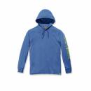Carhartt Force Fishing Graphic Long-Sleeve Hooded T-Shirt - Ltd Edition - inf. blue heather - XXL