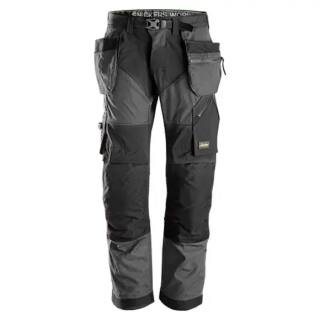 Snickers FlexiWork Work-Trousers - Holster Pockets - steelgrey-black - 54| W38/L32