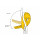 Petzl ID S - Selbstbremsendes Abseilgerät - gelb - 10-11,5 mm