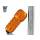 Petzl BmD Aluminium-Carabiner D-Shape Triact-Lock - gray-orange