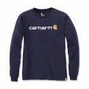Carhartt Long Sleeve Emea Workwear Signature Graphic T-Shirt - Core Logo - navy - L