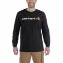 Carhartt Long Sleeve Emea Workwear Signature Graphic T-Shirt - Core Logo - black - XS