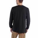 Carhartt Long Sleeve Emea Workwear Signature Graphic T-Shirt - Core Logo - black - XS