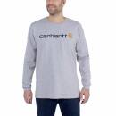 Carhartt Long Sleeve Emea Workwear Signature Graphic T-Shirt - Core Logo - heather grey - XS