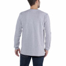 Carhartt Long Sleeve Emea Workwear Signature Graphic T-Shirt - Core Logo - heather grey - M