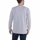 Carhartt Long Sleeve Emea Workwear Signature Graphic T-Shirt - Core Logo - heather grey - L