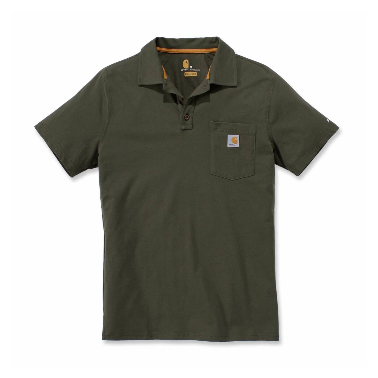 Carhartt Force Cotton Delmont Pocket Polo - Roadieworks.com - Online ...